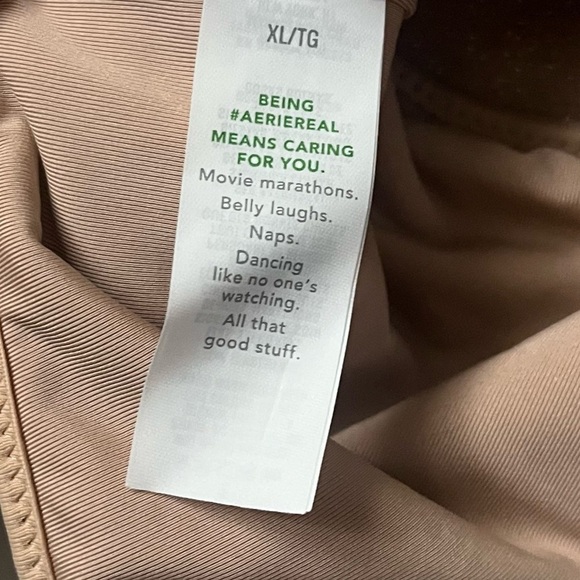 Aerie • NWT Gold Beige Sparkle Cutout One Piece Swimsuit - Picture 9 of 15